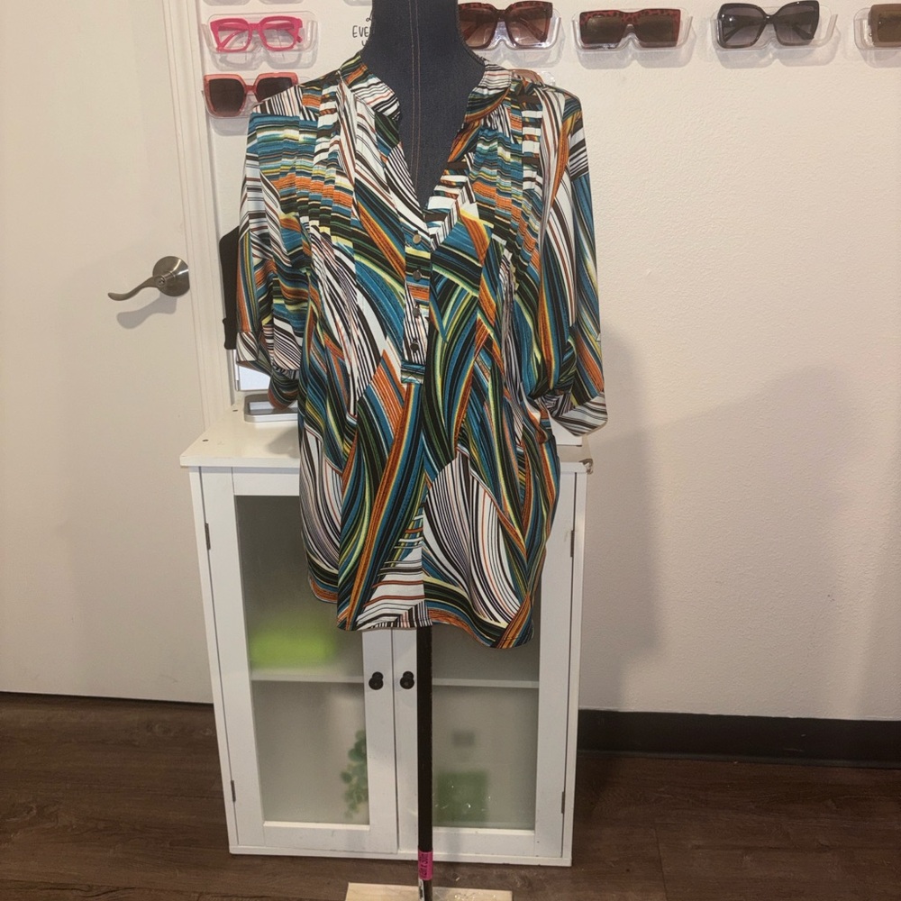 Colorful Striped Blouse